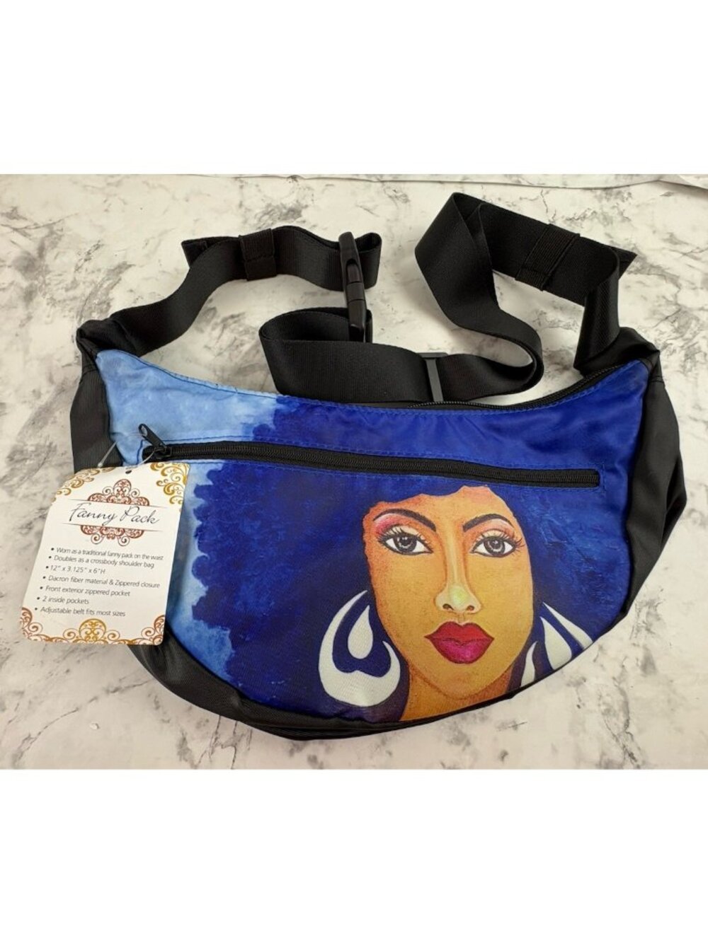New Shade Gifts Waist Fanny Pack or Crossbody Shoulder Bag FNP213 Woman of Color